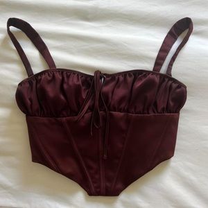 House of CB cranberry top